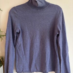 Cashmere Women's Purple Turtleneck Sweater